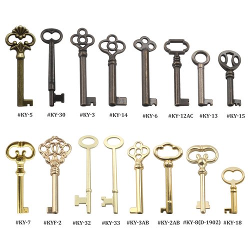 16 Pcs Skeleton Key Set,Key Replacement,Skeleton Keys for Antique Furniture,Grandfather Clock,Vintage Clocks,Antique Cabinets,Old Cabinets,Chinese Cabinets,Old Doors