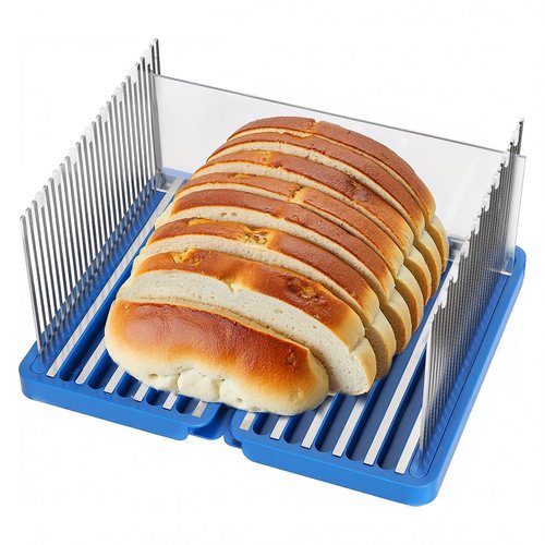 Bread Slicer for Homemade Bread, 304 Stainless Steel Bread Cutter, Adj ...
