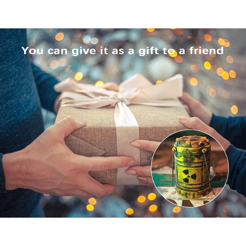 ISZIIZRH Miniature Nuclear Reactor Lamp - Collapsible Portable for Camping, Emergency, Bedroom Decor & Table Centerpiece (C1)