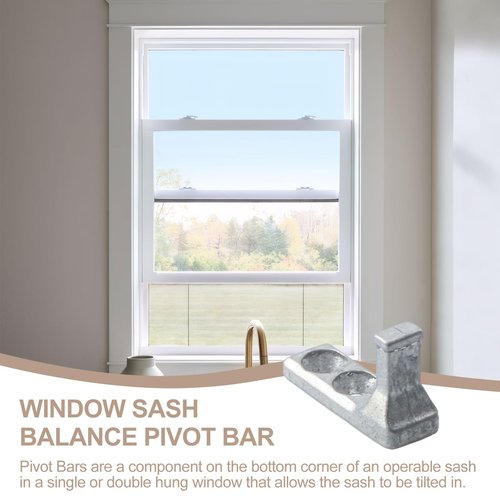 4 Pcs 6970 Window Sash Balance Pivot Bars for Window Accessory