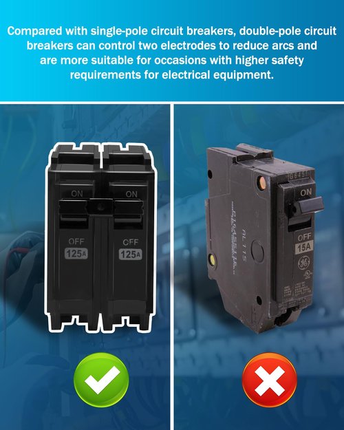 THQL21125 2-Pole 125-Amp Circuit Breaker, Repalce for GE 125 AMP Breaker Fit for GE Distribution Panel, Plug-in, 120/240V