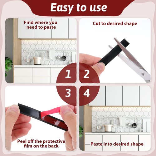 QfwdfcTrenz 16.4 Ft Flexible Self Adhesive Peel and Stick Mirror Trim Peel and Stick Wall Molding Trim Molding Mirror Tape Border for Ceiling Floor Cabinet Tile Edge