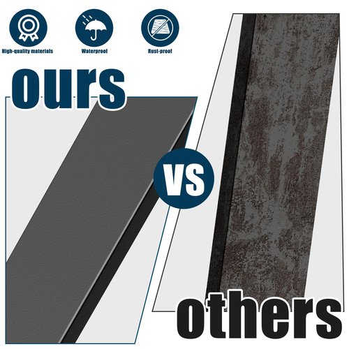 Akenow 51 Pack Deck Balusters for Deck Railing, 36"X1" Heavy Duty Cast Iron Stair Railing, Flat Straight Baluster with Screws, Compatible with Wood & Composite Deck for Porch, Fence, Patio