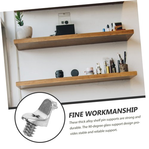 QUMIIRITY 10Pcs Cabinet Shelf Pegs Heavy Duty Shelf Supports for Wood and Shelving Reliable Shelf Pins for Organizing Kitchen Furniture and Bookcases