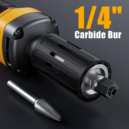Die Grinder for Dewalt 20V MAX Battery, Cordless Die Grinder with 25000RPM Brushless Motor, 1/4" Precision Collect, Variable Speed Grinder for Metal Wood Grinding Cut Sanding (Battery not Included)