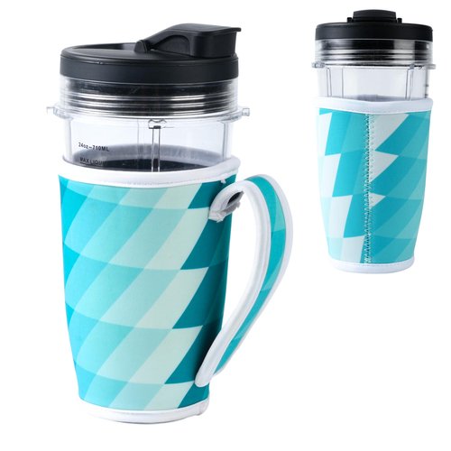 Neoprene Cup Sleeve Compatible only with Ninja BN751（24oz-710ML） Blender cup Insulated Anti - slip Sleeve for home,1 pack