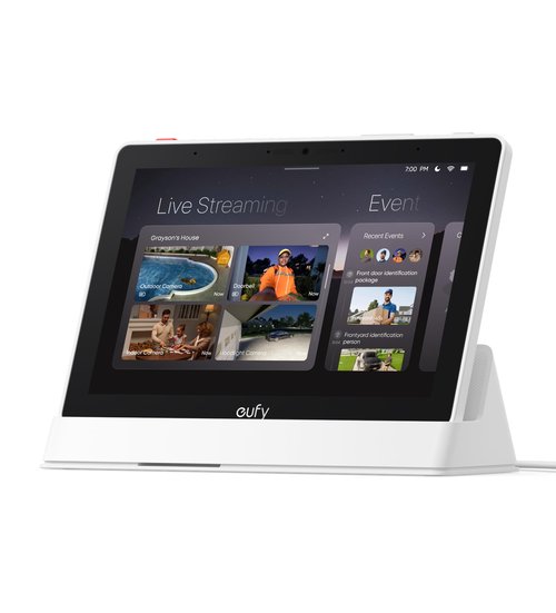eufy Security eufy Smart Display E10, Smart Home Hub, 8" Control Panel, Compatible Devices, Four Views on One Screen, Instant Door Alerts, Daily Event Reports, One Tap Control