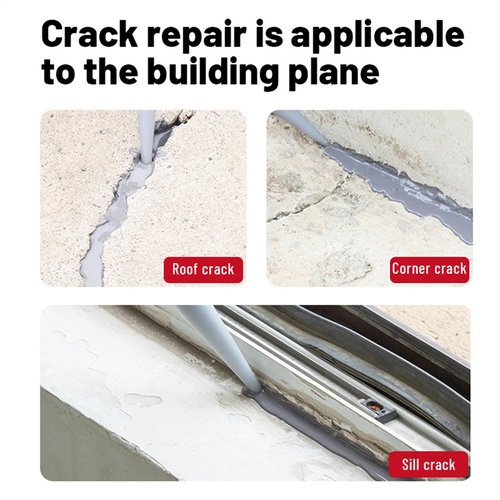 Self-Leveling Concrete Crack Filler Concrete Repair Patch, 500ml Cement/Asphalt Crack Filler Driveway for Walkway Patio Joint