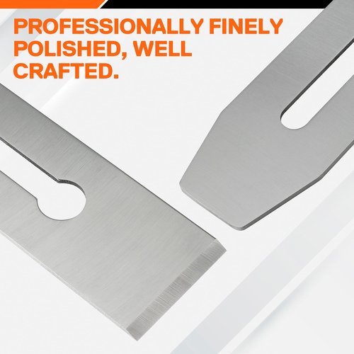 JORGENSEN No.4 Wood Planer Blade - for No.4 Smooth Plane, Professional Level O1 Steel, High Hardness & Long Edge Retention, 3mm Thickness Replacement Blade