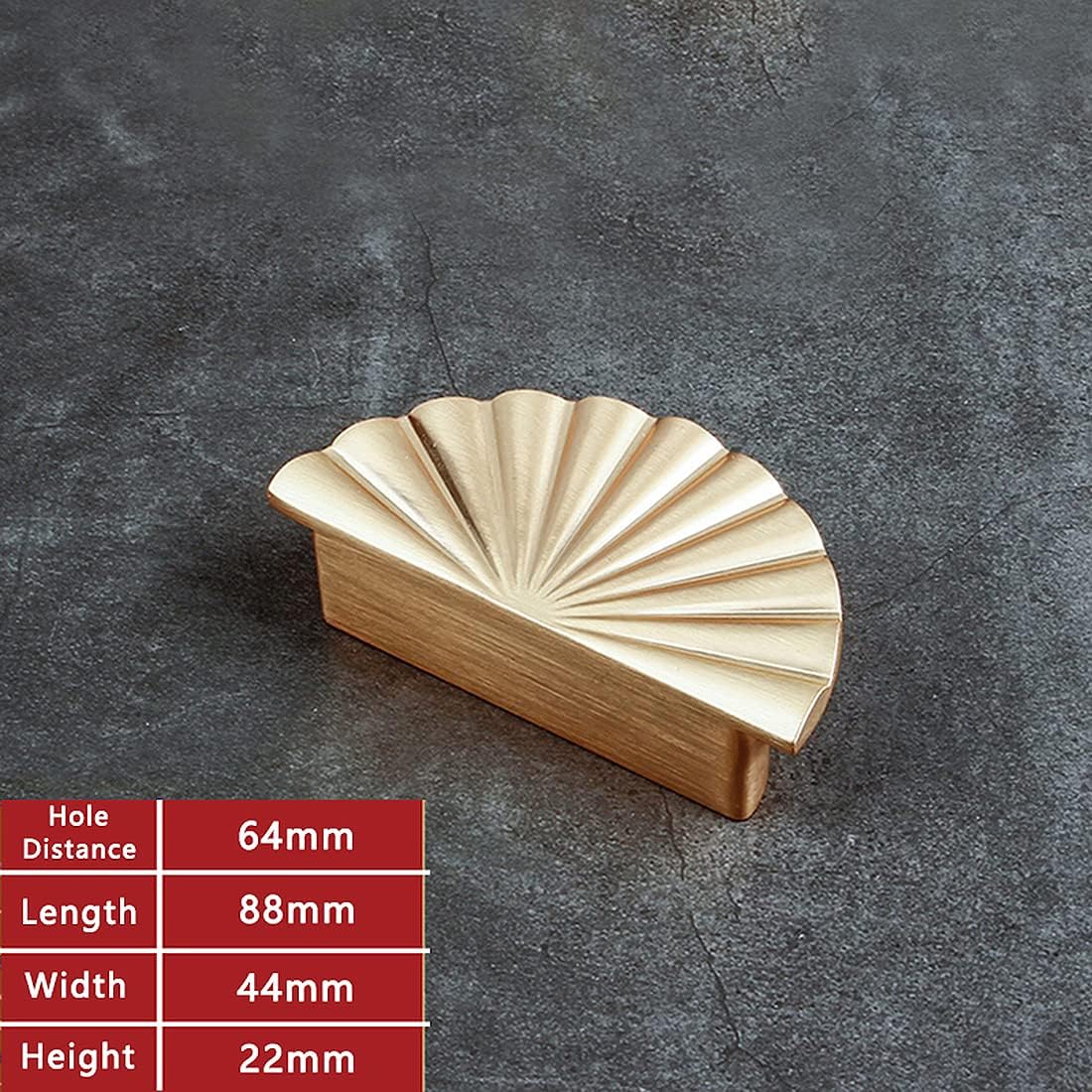 6 Pack Gold Kitchen Cabinet knobs and Pulls - Brushed Gold Zinc Cupboard Drawer Handles for Dresser Drawers