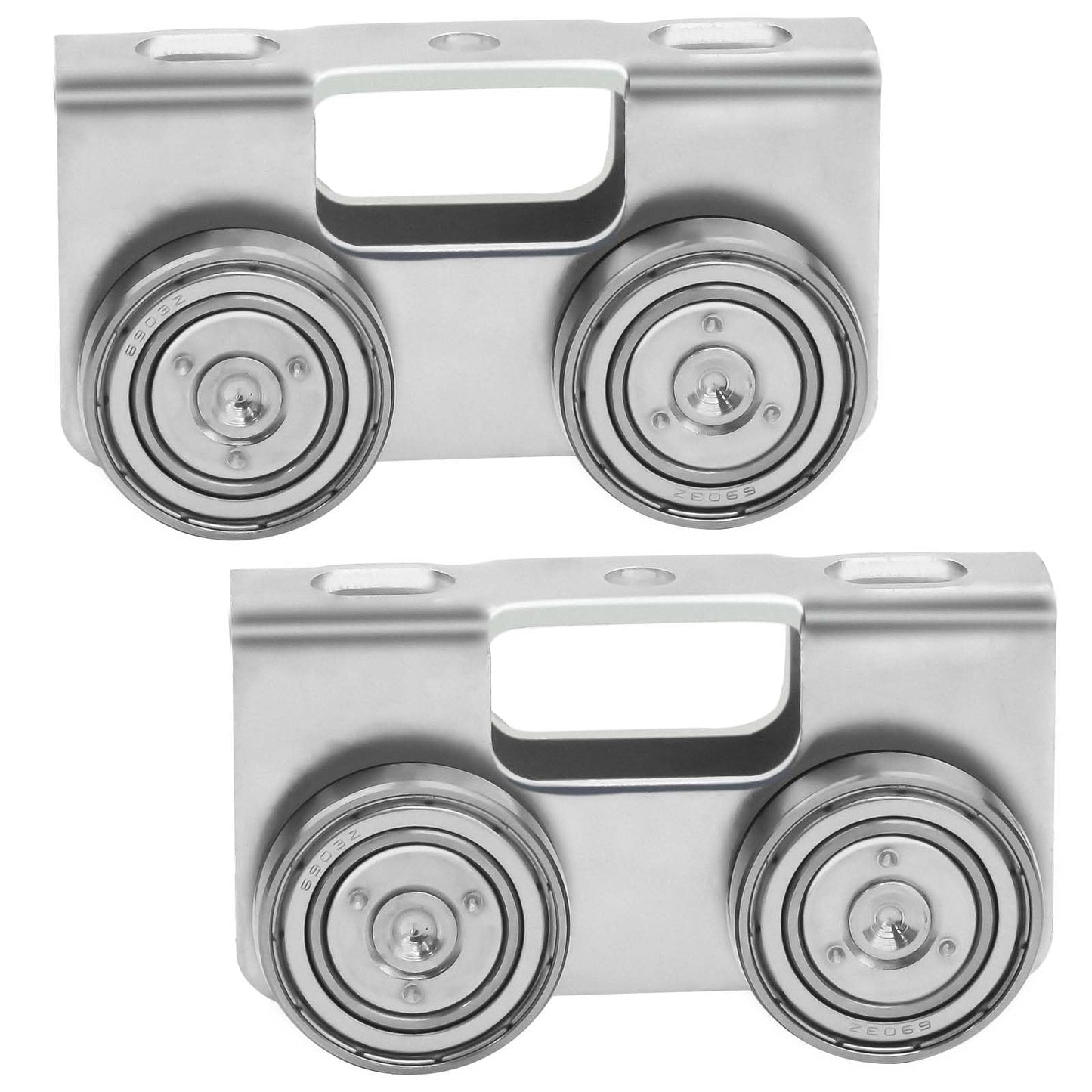 P2750-EG Trolley Assembly 4 Wheel Light Duty for Use with All 1-5/8" P1000, P1001, P5000, P5001, P5500, P5501 or Taller Strut Channel, Unistrut, Superstrut (2Pack)