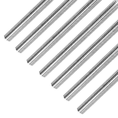 M8-1.25 x 200mm Fully Threaded Rod Studs, 18-8 Stainless Steel 304 Long Threaded Screws, Right Hand Threads, 2 PCS