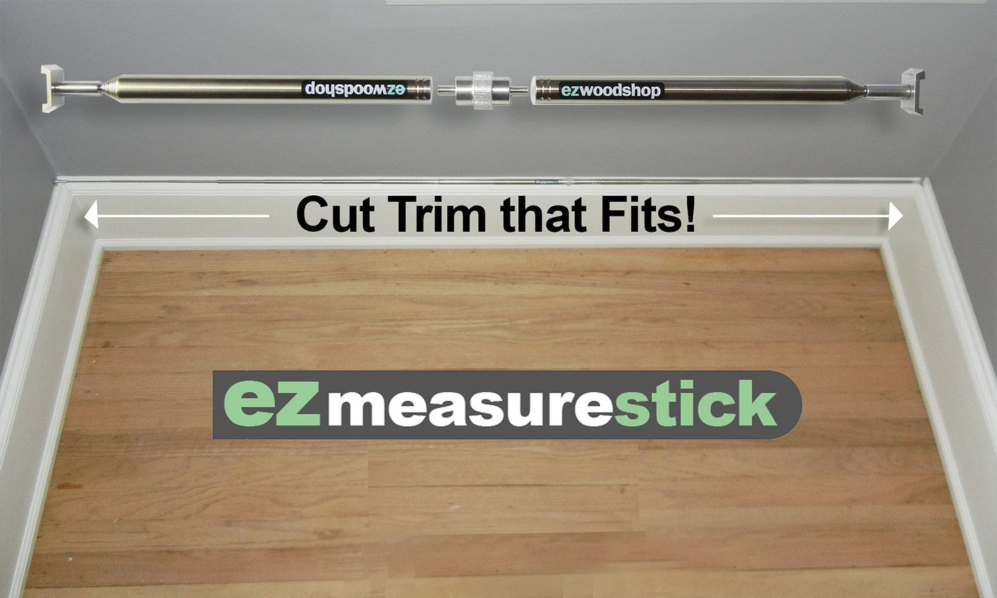 Extendable Measuring Stick Tool | Pinch Stick for Woodworking | No Numbers, No Mistakes | Carpentry, Woodworking, Hobbies, and Remodeling Projects.