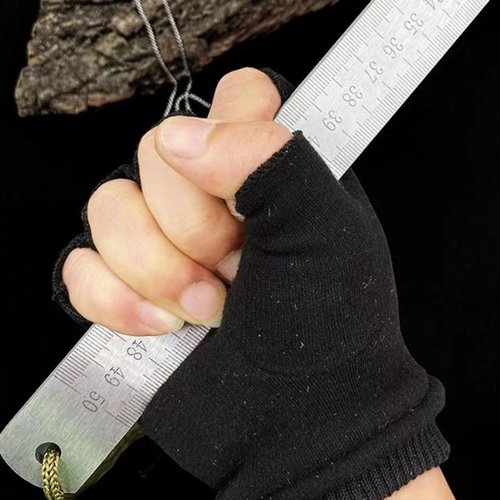 Heavy Duty Ruler Self Defense, Stainless Steel 20 Inch Metal Rulers, Self Defense Ruler Hand Centimeter Inch Dual Scale Measuring Tool with Holster for Easy Measurements (2PCS)