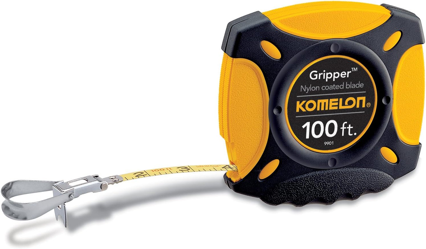 Komelon N6300 300-Feet Open Reel Metal Frame Long Steel Tape Measure