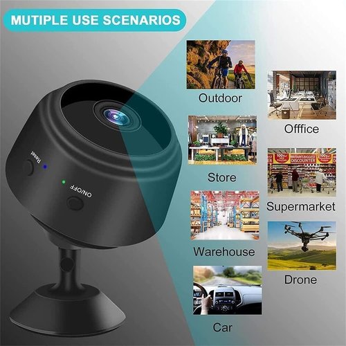 ENSIMDI Secret Scope Camera, Secret Scope Security Camera, Mini Wire-Free Monitor with Night Vision Function, WiFi Camear Outdoor Wireless 1080p HD (3pcs Black)