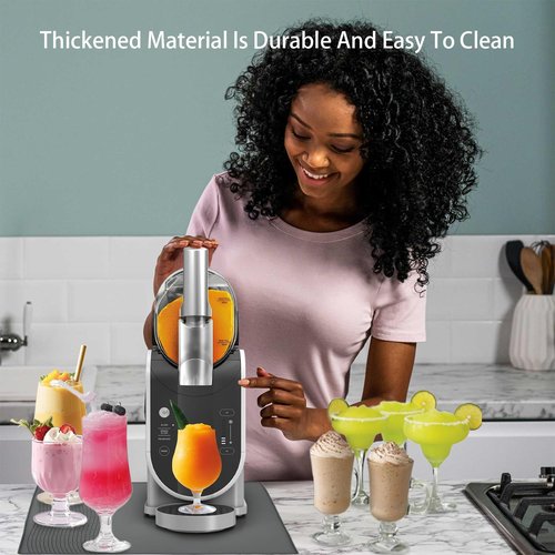 Slushie Machine Mat for Compatible with Ninja FS301C/FS301/FS300/Slushie 72 Oz/CREAMi 24 Oz, Ninja Slushie Accessories,Protect the Countertop, Easy to Clean, Upgrade Your Slushie Experience