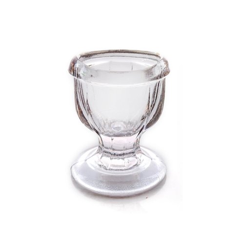 2activelife Glass Eye Wash Cups (Set of 2) with Storage Container | Eye Cleaner Solution for Tired Eyes, Eyestrain, Makeup, and Dust | Eye-Shaped Rim for Eye Rinse and Cleansing - Transparent