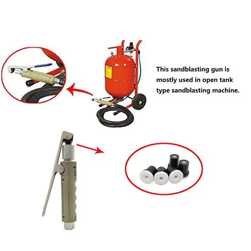 Ceramic Rubber Blast Nozzles Tips Abrasive Sand Blaster Blasting for Sand Blasting Gun Cabinet (3MM)