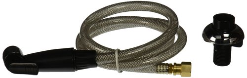 EZ-FLO Kitchen Faucet Hose and Spray, Spray Head with Hose and Guide, Black, 30171