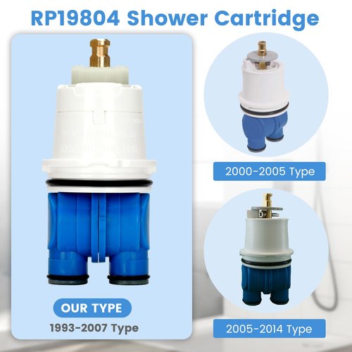 RP19804 Shower Cartridge Compatible with Delta Faucet 1300/1400 Series Tub and Shower Valves, RP19804 Cartridge Replacement Fits Select Monitor Valves 1993-2007 (1 PCS)