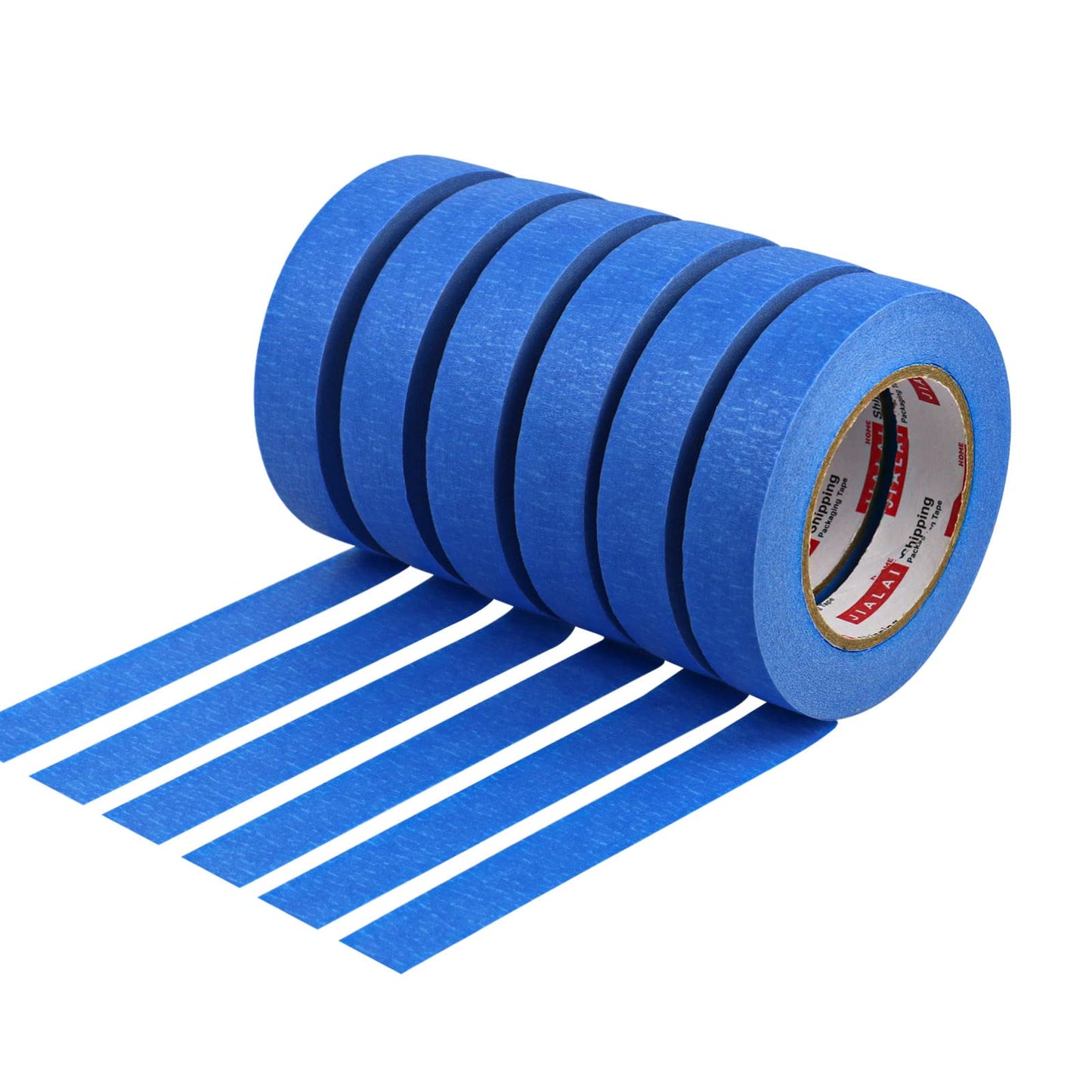 JIALAI HOME 6 Rolls Painters Tape 1 inch Bulk Painter Tape Roll, Blue Masking Tape, Blue Paint Tape 1 Inches x 60 Yards for General Purpose Walls Painting, Automotive