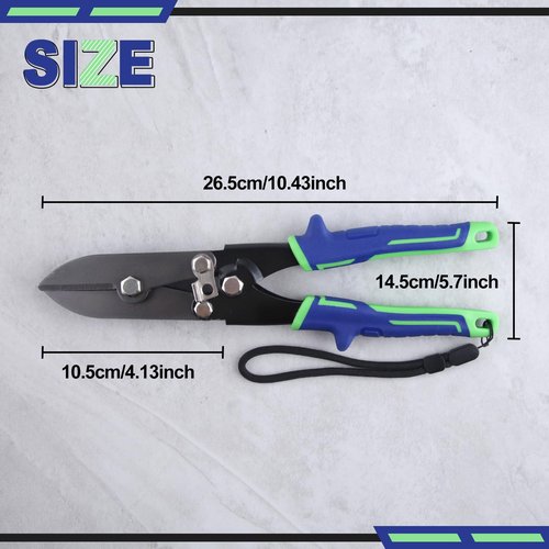 INJOYTEC 5 Blade Sheet Metal Crimper HVAC Tool Stove Pipe Crimping Tools Gutter Crimper for 22-28 Gauge for Downspout Stove Pipe Ductwork and Venting Work