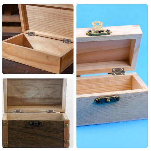 18 x16mm Folding Butt 10 Pcs Antique Bronze Hinge Mini Hinges 180 Degree Rotation Hinges with Screws Miniature Tools for Wooden DIY Crafts Wooden Jewelry Box Jewelry Box Cabinet Decorative