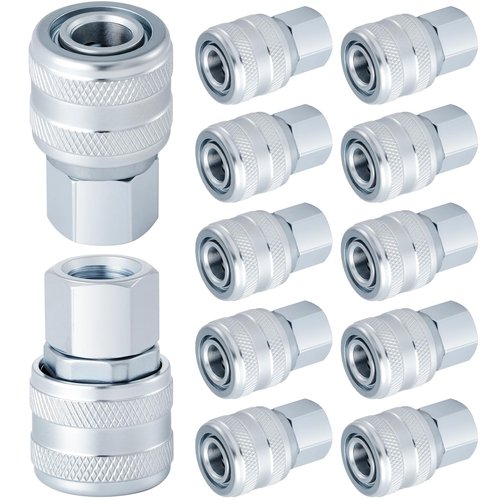 Yaocom 12 Pcs 775 1/4" FNPT A Style Coupler 1/4" FNPT a Style Air Fittings Compatible with Milton a Style Plugs #778, #777, #777-4, #777-6, #1777-4 and #1777-6