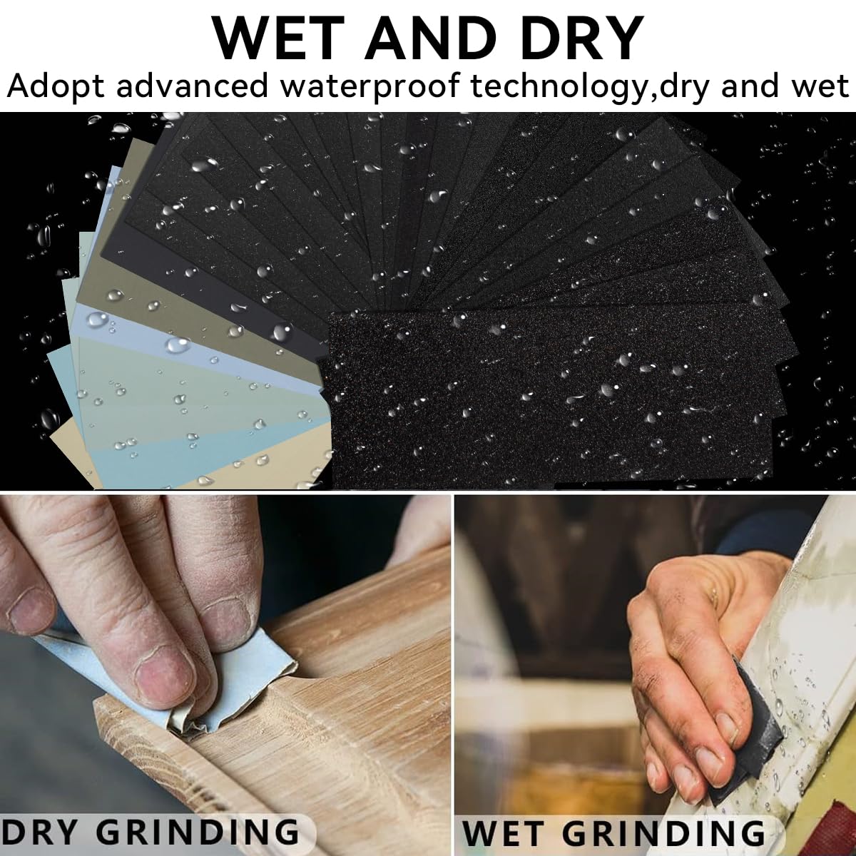 MASONTOOL 24Piece Ultra Fine Sandpaper 2000 3000 5000 7000 10000 20000Grit