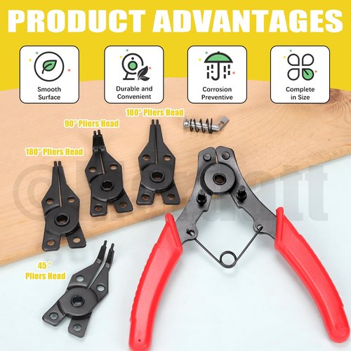Mardatt 312Pcs 21 Sizes C-clip External Retaining Rings Snap Rings Assortment Set(M4-M28) with 10 Sizes E-Clip Retaining Rings Assortment Set(1.5mm-10mm), 4 in 1 Snap Ring Pliers and Tweezer