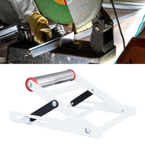 Adjustable Cutting Machine Support Frame, Roller Stand, Support Stand with 55-135mm Height Adjustment,Foldable Design for Metal Cutting Projects