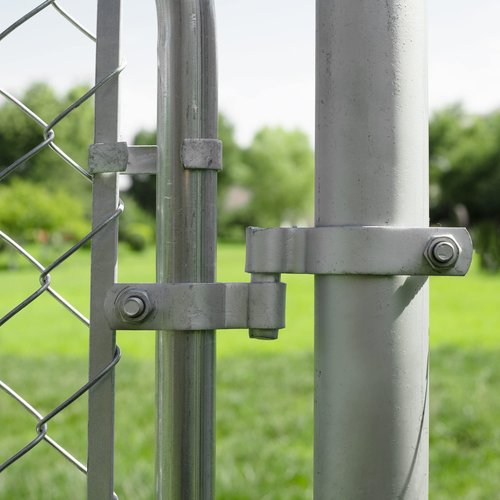 HITTITE 1-3/8" x 2-3/8" Chain Link Fence Gate Post Hinge, Heavy Duty Gate Hinges with 1-3/8" Female Hinges （2 Piece） and 2-3/8" Male Hinges （2 Piece）, Nut/Bolt Included, 3mm Thickness.