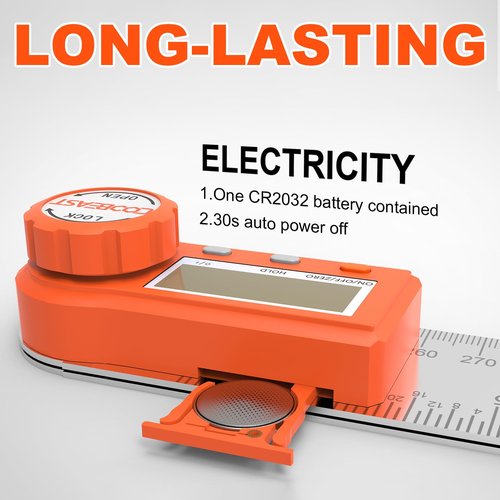 Digital Angle Finder Ruler, Angle Finder with 7 Inch/200 mm with Case Stainless Steel Digital Protractor Angle Finder for Woodworking, Construction Portable Angle Measuring Tool by Coobeast