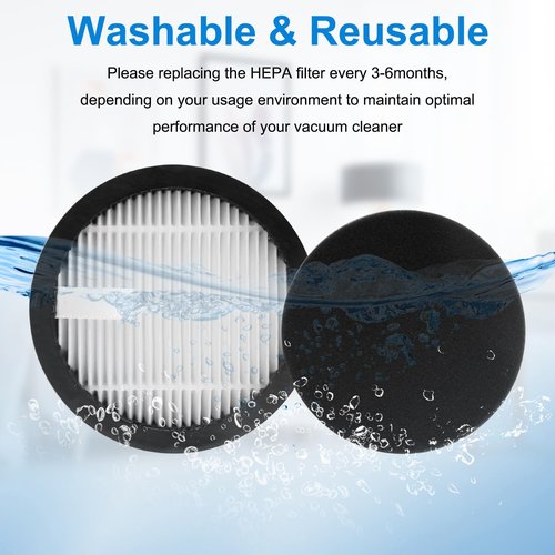 4 Pack HEPA Filter and 4 Pieces of Sponge for AceVac 11 Vacuum Cleaner