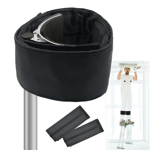 1 Pair Drywall Stilt Straps, Comfort Padded Wide Stilt Straps to Relieve Pressure, Stilt Leg Straps Work with Various Brands of Stilts