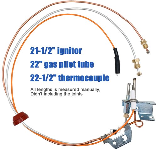 9003542 Pilot Assembly Replacement for Natural Gas Water Heater, Compatible with Reliance, A.O.Smith, Kenmore, State GS and GSX, Replaces 100109295,9003542005(12-month warranty)
