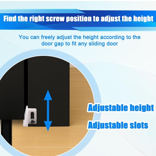 12pcs N 6950 Pocket Door Guide, Plastic Pocket Door Bottom Guide Doors Hardware 1.1 Inch with Screws, Jamb Mounted