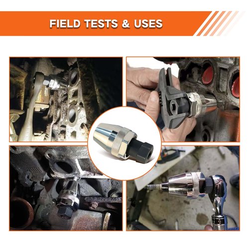Damaged Bolt and Stud Extractor Tool, Grips and Removes 1/4-Inch to 1/2-Inch Studs, Broken Bolt and Stud Remover for Broken, Damaged, Rounded Off, Painted, and Rusted Tight Bolts