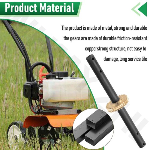 4651 Replacement Tiller Shaft Tine Assembly for Earthquake, Hon-da FG100 & Powermate PCV43 Tiller Cultivator