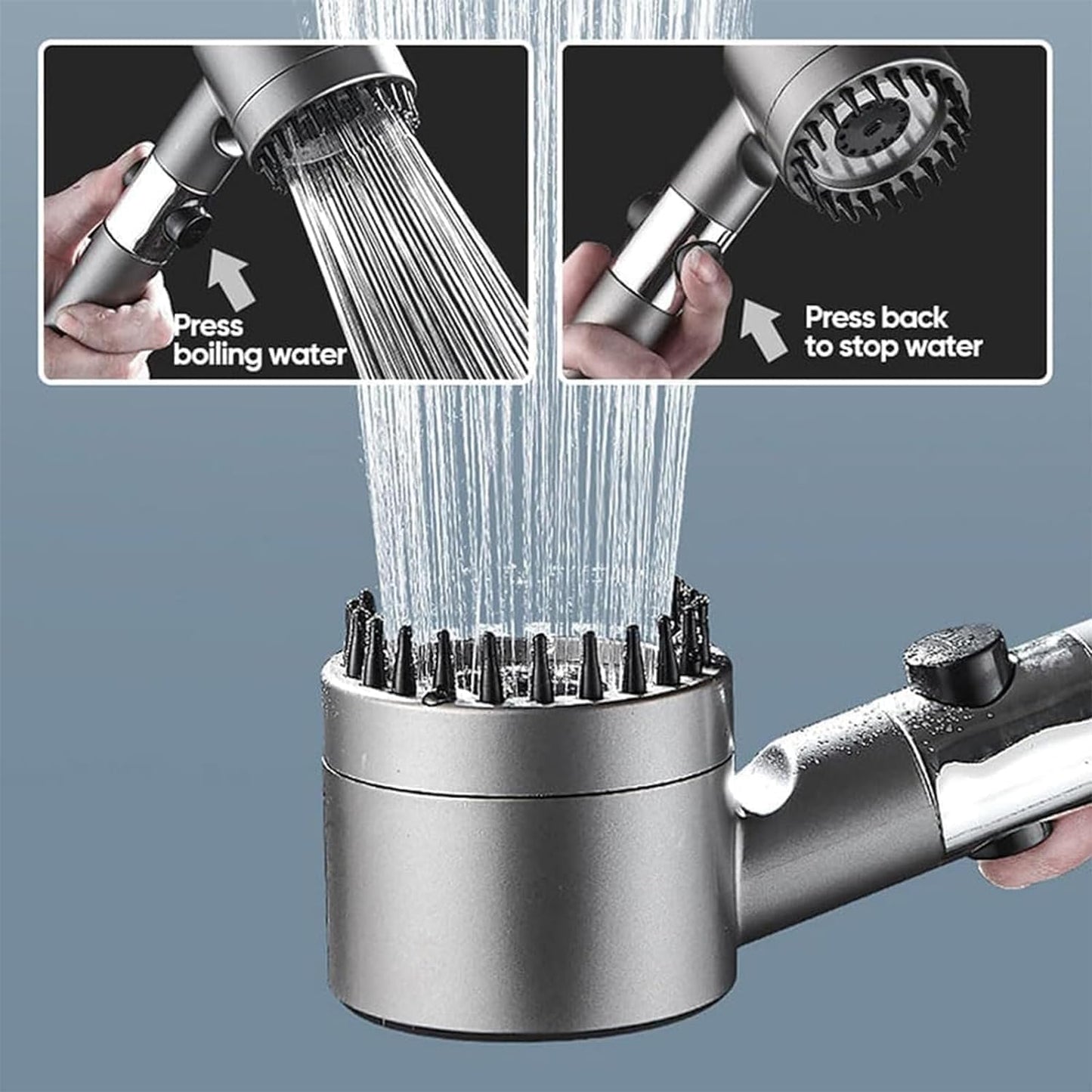 Ion Drops Shower Head, 2025 NEW Iondrops Filtered Showerhead, Filtered Shower with Handheld, Djustable Settings with Hose
