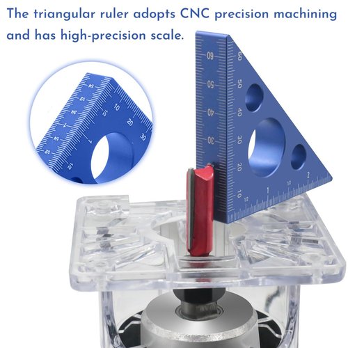 1 Piece of Woodworking Triangle Ruler 90/45 Degree Measuring Block Tool DIY Auxiliary Tool/Measuring Tools, Woodworking Workshop Workbench Oblique Cutting Saw