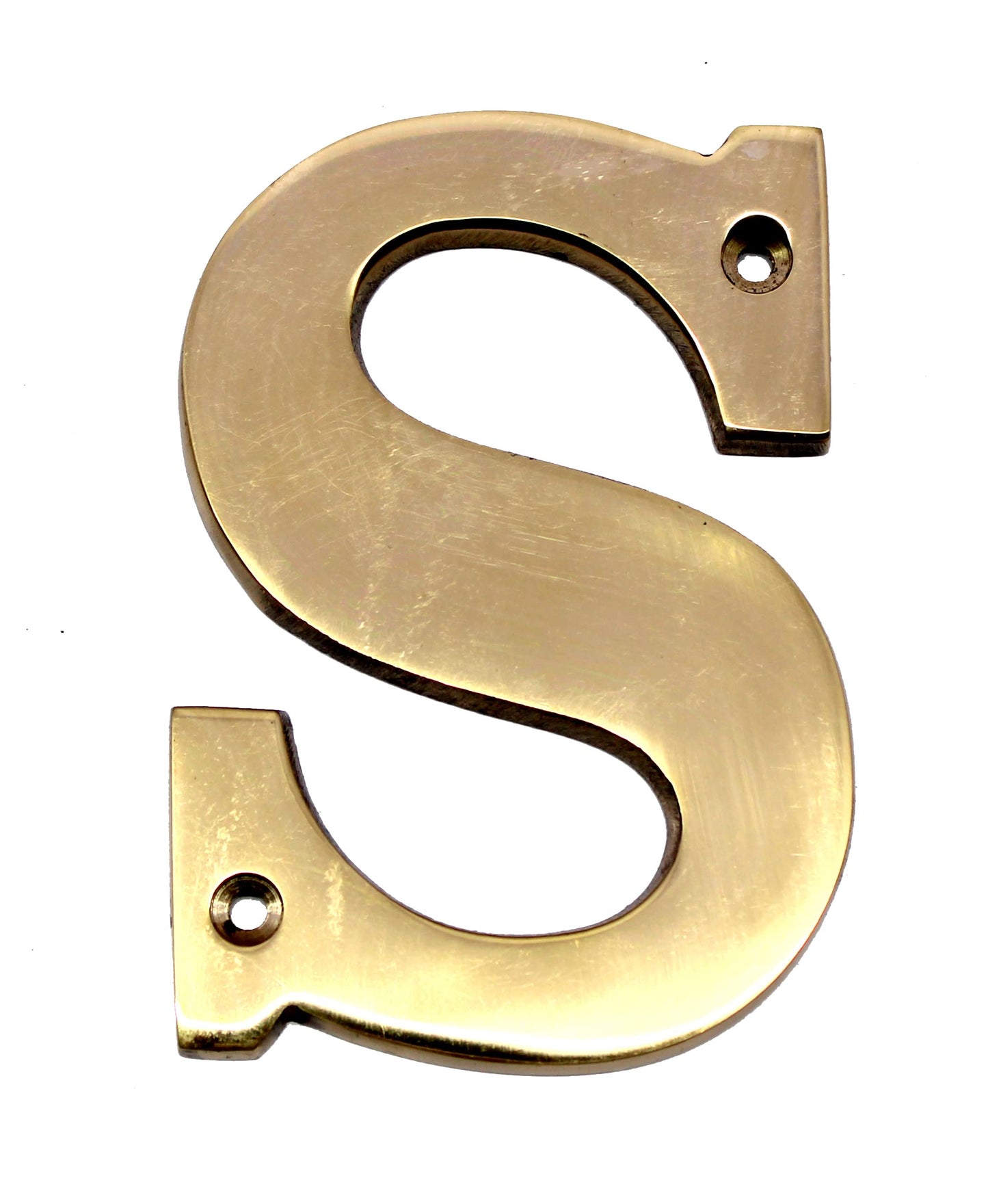 eSplanade Brass House Hotel Door Name Plaque - Golden - 4" Inches ('A' Alphabet - 4") ('S' Alphabet - 4")