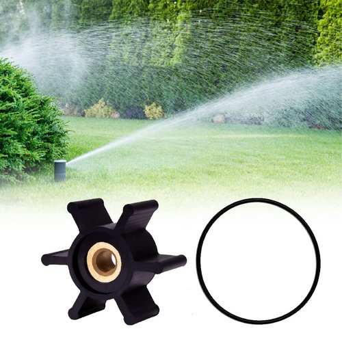 Brass Copper Core Impeller and O-Ring Kit Fit for Milwaukee M18 Transfer Pumps Replaces 49-16-2771 Water Pump Transfer Pump Replacement Parts Durable Efficient Operation Easy Installation Black