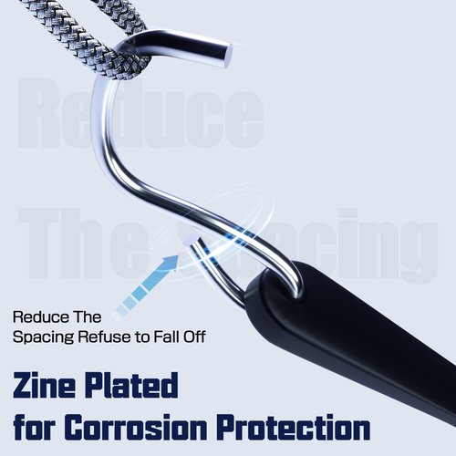 KJE 20Pack (15", 21", 31") Rubber Bungee Cords with S Hooks - Quality EPDM, Heavy Duty Black Bungee Straps, Ideal for Outdoor Tie Downs, Securing Tarps, Canvases, Cargo in Cold Hot Climates