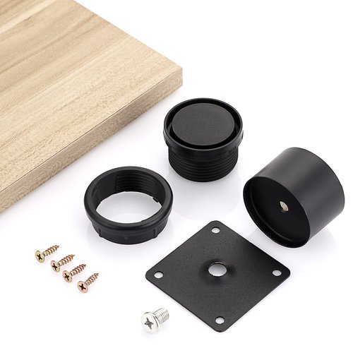 OwnMy 4PCS 2 Inch Stainless Steel Furniture Legs Feets Metal Cabinet Desk Legs, Adjustable Round Metal Furniture Risers Replacement Legs Corner Feets Heavy Duty Table Leg Extenders for Sofa Chair