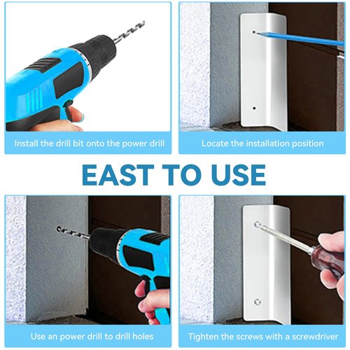 2 Pcs Garage Door Mouse Guard - Garage Door Seal Guards Rustproof Side Seal - ONE-TIME Install Blocks Rats/Snakes/Leaves/Moisture - Heavy Duty for Residential & Commercial Use