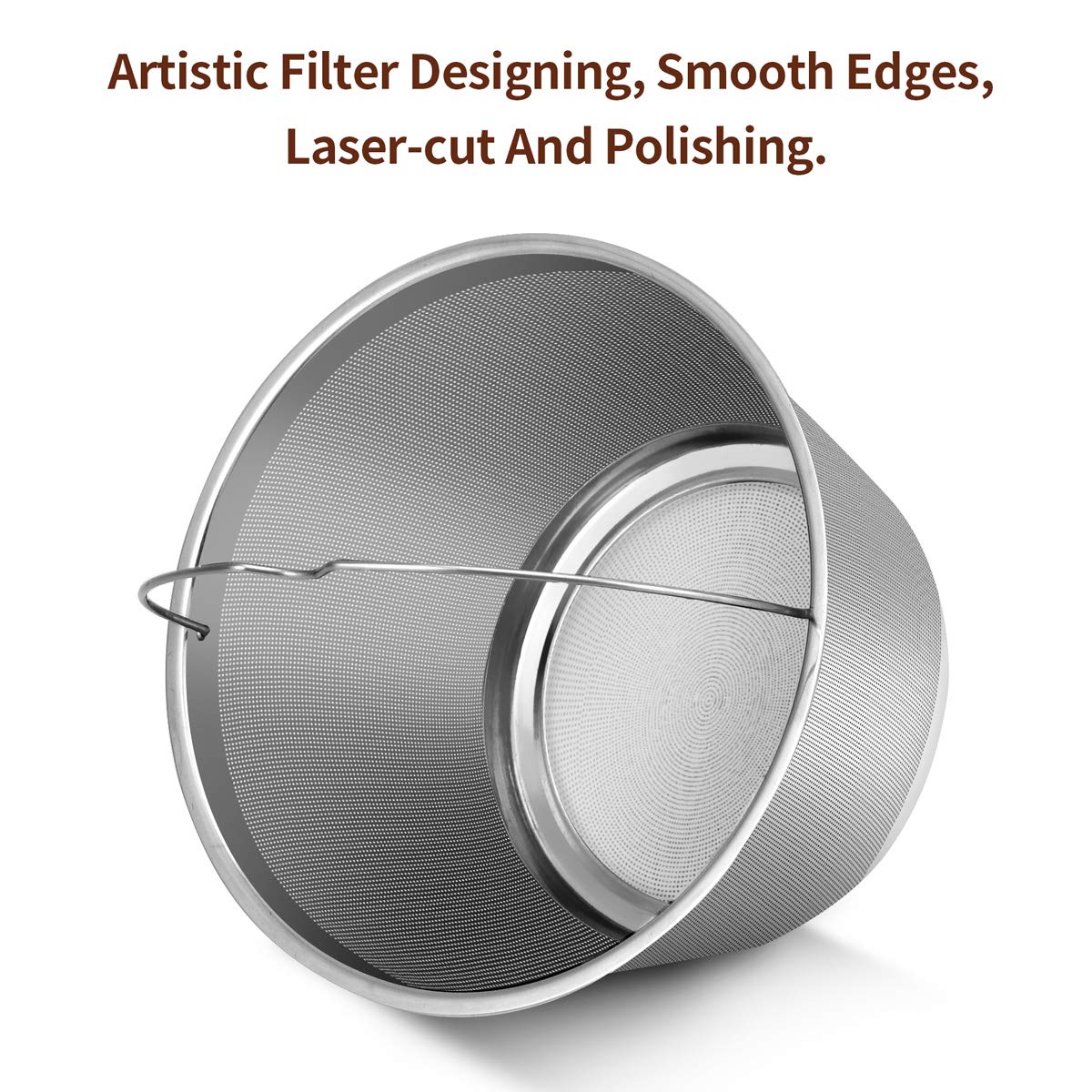 8-12 Cup Reusable Basket Coffee Filters, Perfect Fit for Mr. Coffee, Black & Decker, Krups Coffee Makers