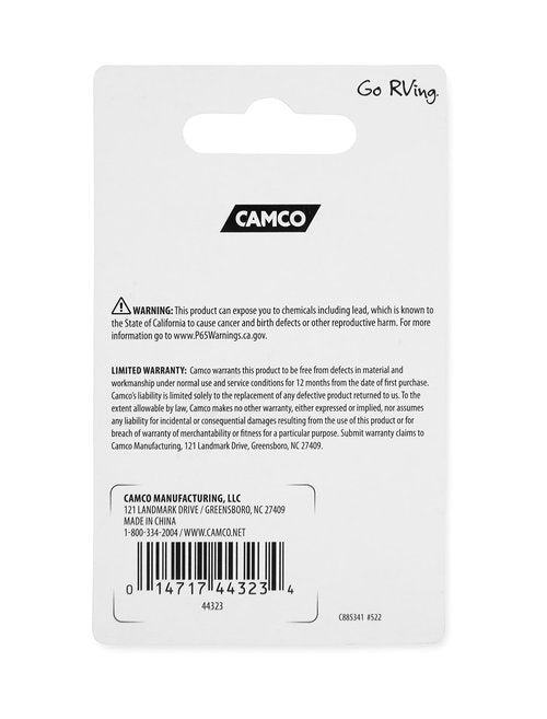 Camco 44323 7/8" Thumb Operated Offset Cam Lock, Multicolor