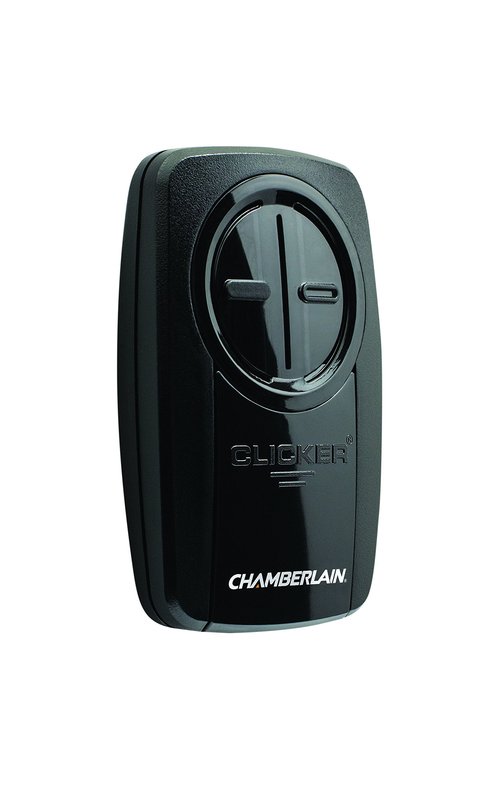 Chamberlain KLIK5U-BK2 Garage Door Opener, Universal Remote Control, Black - Quantity 1
